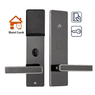 China Office Hotel Apartment Home Security RFID Card Key Electronic Keyless Smart Hotel Apartment Door Lock With Management Software System for sale