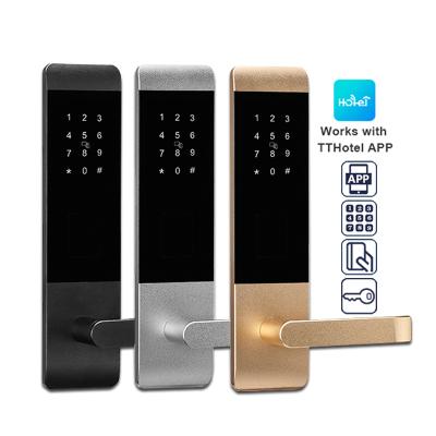 China Wholesale Home Office Apartment Hotel High Security RFID Card Hotel Door Lock, Security WiFi BLE APP Keyless Electronic Digital Hotel Smart Door Lock for sale