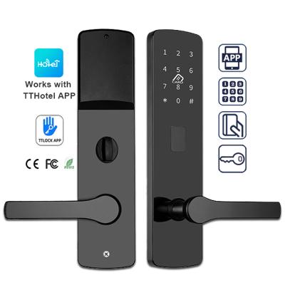 China Office Hotel Apartment Home TTlock App WiFi Smart Security Lock for Five Star Hotels, Electronic Digital RFID Card Key Hotel Door Lock with Management Software for sale