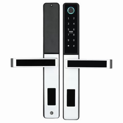 China Tuya D09 Smart Sliding Door Digital Electronic Aluminum Glass Door Lock For Home Office Apartment VVD01 for sale