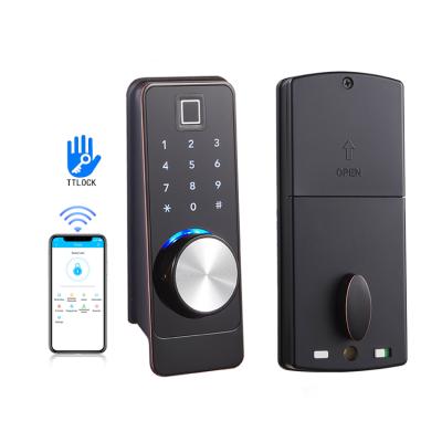 China TTLOCK APP TTLOCK Controlled Smart Home Deadbolt Lock Fingerprint Lock With US Standard for sale