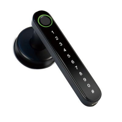 China TTLOCK Security Hotel Furniture Door Security Wifi Digital Door Handle Fingerprint Electronic Fingerprint Electronic Smart Door Lock TTlock for sale