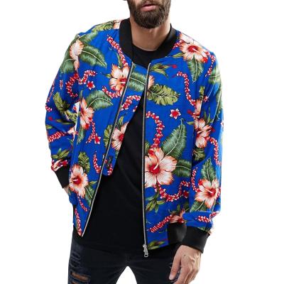 China Breathable Custom Padded Jacket Men All Over Print Bomber Jacket for sale