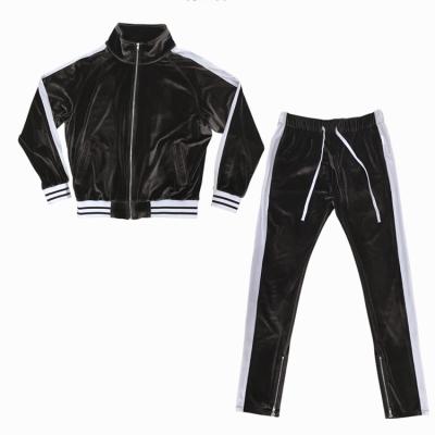 China CUSTOM VINTAGE Anti-UV BARS VACUUM MEN'S VELVET TRACKSUIT for sale