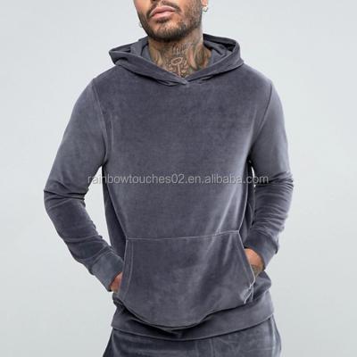 China Wholesale Custom Antibacterial Velvet Tracksuits For Men Slim Fit Hoodies for sale