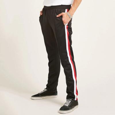 China Wholesale Custom Anti-Static Mens Single Joggers Striped Track Sweat Pants for sale