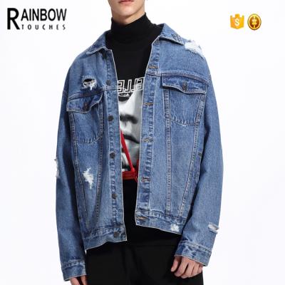 China China Wholesale Fashion Custom Mens Breathable Denim Jacket With Patches for sale