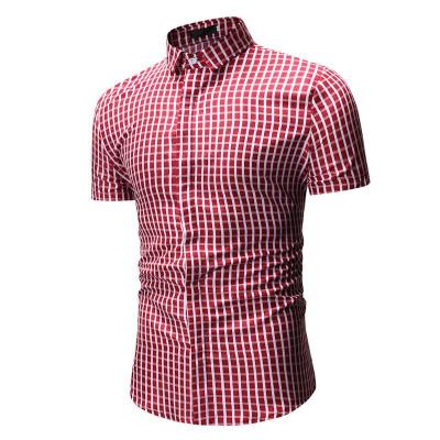 China Low Price Plaid Casual Shirts Anti-pilling Men's Slim Fit Shirts for sale