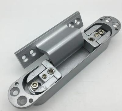 China Invisible Heavy Duty Hinge 120kg Max Load Satin Nickel 180\u00b0 Opening for sale