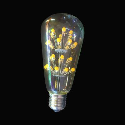 China Modern newest High brightness Edison ST64 3W starry LED bulb E26/E27 Christmas / home decoration Vintage lighting bulb for sale