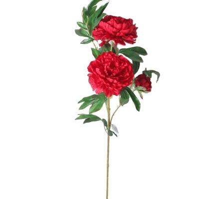 China Minimalist Customized Customization Minimalist Wedding Decorative Multiple Color Peony Artificial Flower for sale