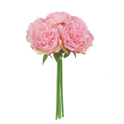 China European British Amazon Hot Sale 5 Heads Peony Bundle For Wedding Decoration And Home Decor for sale