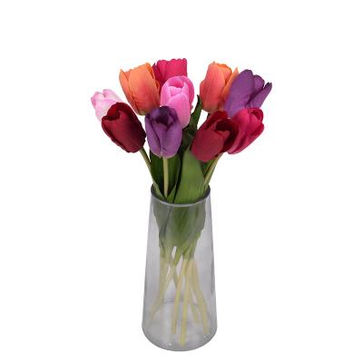 China Table Decoration Latex European British Wedding Artificial Tulips For Party Wedding Home Decoration for sale