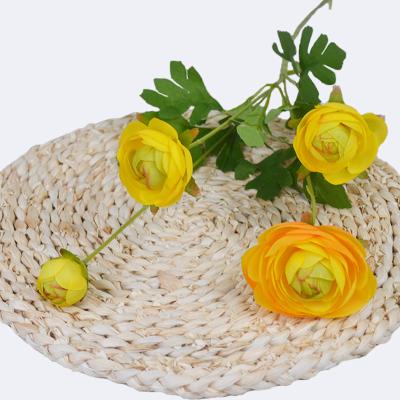 China Home Decor Artificial Flowers Silk Persian Ranunculus For Core Wedding Home Artistic Decorations for sale