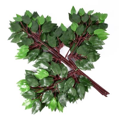 China Home Decor Artificial Ficus Leaves Tree Branches Greenery For Home Office Farmhouse Decoration for sale