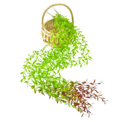 China Home Greenery Garland Hanging Willow Leaves Decor Artificial Flower Vines For Wedding Party Garden Wall Decoration for sale