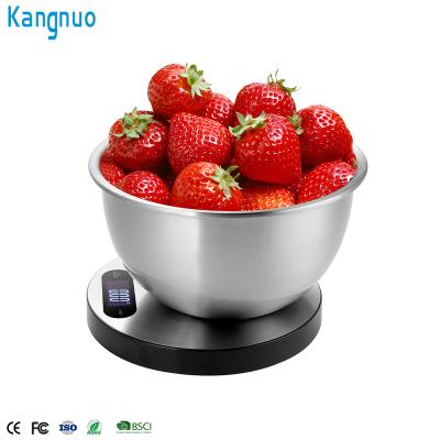 China WITH LID Smart Digital Household Stainless Steel Electronic Food Weighing Kitchen Scale With Tare Function for sale