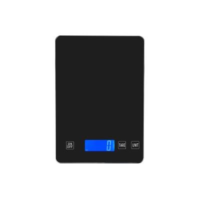 China 4MM Tempered Glass + Plastic Cheapest Touch Screen Black Factory Household Zhongshan Digital Electronic Kitchen Scale 11 Pounds 5 Kg for sale