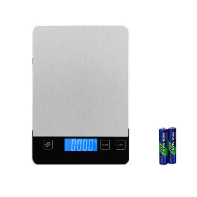 China Weight Measuring 5Kg Stainless Steel Electronic Food Multifunctional Digital Smart Weighing Nutritional Weight Measures Kitchen Scale for sale