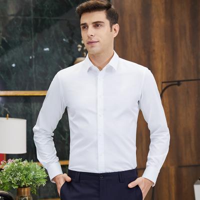 China Anti-pilling 2021 Mannequins Custom 100% Cotton Mens Dress Shirts Long Sleeve Formal for sale