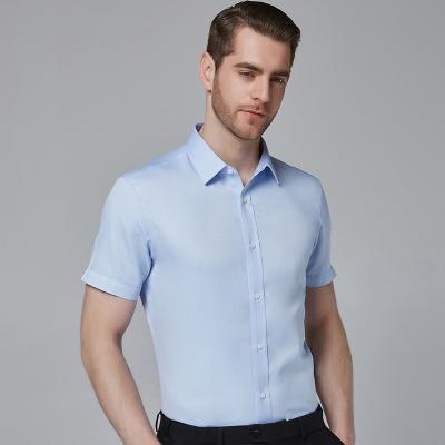 China High Quality Cotton Short Sleeve Anti-pilling Casual Men's Formal 100% Dress Shirts for sale