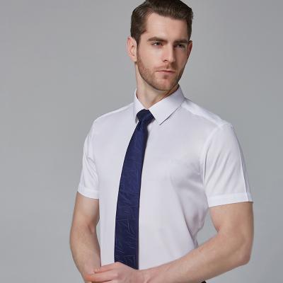 China Anti-pilling men's shirts wholesale breathable and men's casual 100% cotton shirts and short sleeve shirt for sale