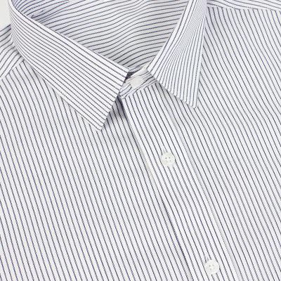 China Anti-pilling wholesale plus size summer men's short sleeve office casual formal striped shirt for sale