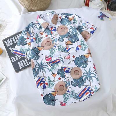 China Hawaiian Floral Slim Floral Shirt Men's Summer Beach Wind Anti-pilling Wind Anti-pilling Short Sleeve Shirt for sale