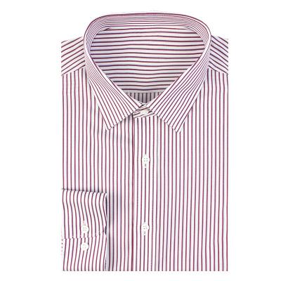 China Anti-pilling factory direct sales of high quality men's casual shirts long sleeve striped shirts for sale