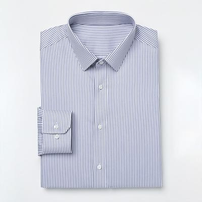 China Wholesale Anti-pilling Men's Shop Wear Shirt With Printed Stripes And Long Sleeve Dress Shirts For Men for sale