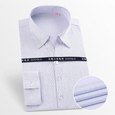 China Autumn Cotton Ladies Anti-pilling Long Sleeve Shirt And Stripe Cotton Business Professional Dress Shirt for sale