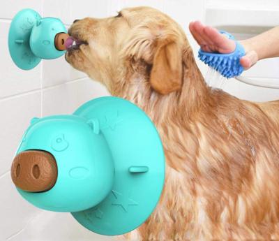 China New Dog Stocked Toy Licking Tableware Teething Supplies Sucker Biscuits SUE Educational Bite-Resistant Toothbrush for sale