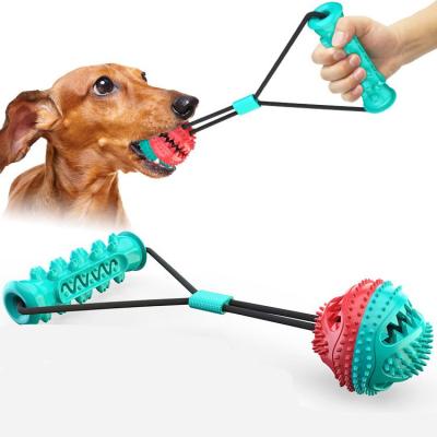 China Pet Stocked Supplies New Popular Toy Drawstring Training Ball Bite-Resistant Dog Toothbrush Interaction for sale