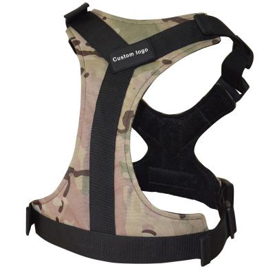 China Popular DETACHED Items Camouflage Durable Sublimation Printing Dog Harness Dog Vest Harness for sale