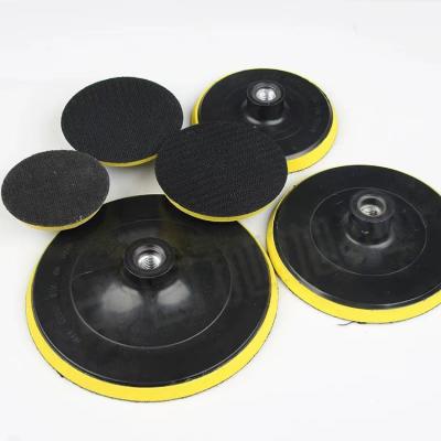 China Plastic Angle Grinder Backing Plate 4inch 100mm M14 M10 Abrasives Disc Polishing Pad Backing Plate Polisher for sale