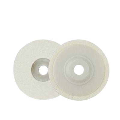 China High Density Thick Wool Texture Wheel Head Fine Wool Polishing Buffing Polishing Wheel With Cover for sale