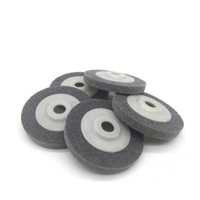 China Flexibility 4inch Nylon Fiber 4inch Nonwoven Polishing Wheel 7P Nylon Flap Wheel for sale