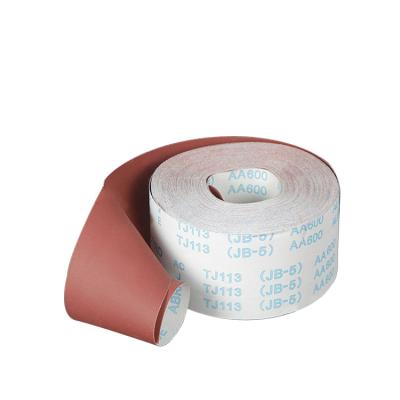 China Waterproof Design Sandpaper 36 40 80 100 1000 Emery Cloth Roll Sand Paper Rattan Polishing Products Sanding Roll for sale