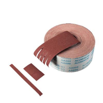 China Convenient for Hand Ripping Low Concentration Aluminum Oxide, 4inch 90m Emery Cloth Metal Buffing Sanding Polishing Abrasive Roll for sale