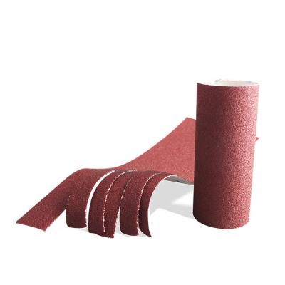 China Convenient to tear dry and wet silicon carbide sand paper roll 120 aluminum oxide black sand roll by hand for sale