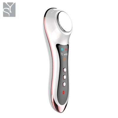 China Hot Face Lift Device Handheld Ultrasonic Vibrating Skin Beauty and Cool Skin Care Equipment for sale