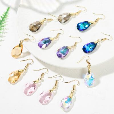 China FASHIONABLE European American Temperament Simple Earrings Jewelry 6 Pieces Set Crystal Gemstone Earrings for sale