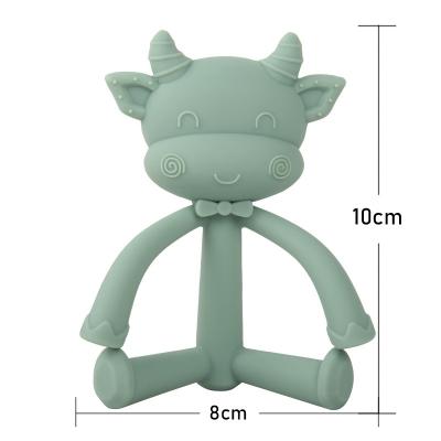 China Eco-Friendly Chewable Easy To Grasp Silicone Teething Toys Teether Silicone Doll Made In China for sale