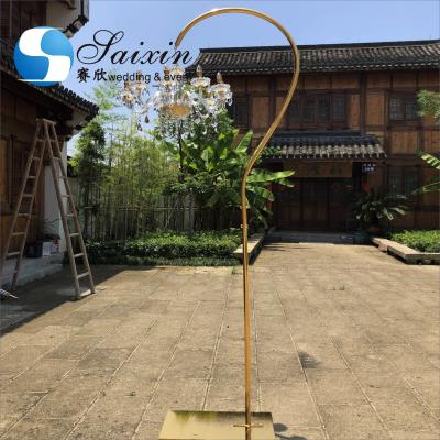 China ZT-470 Large 3M European Style Luxury Wedding Decoration Floor Stand With Chandelier for sale