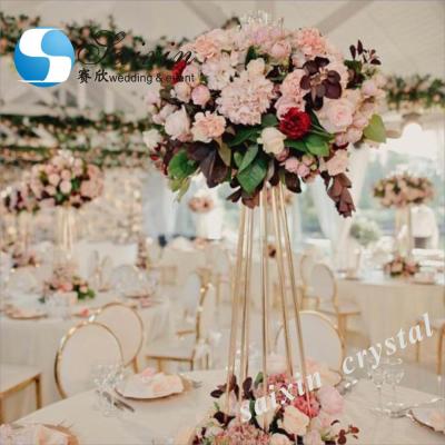 China ZT-417G new wedding decoration candle flower stand centerpiece wedding circular table stands events for sale