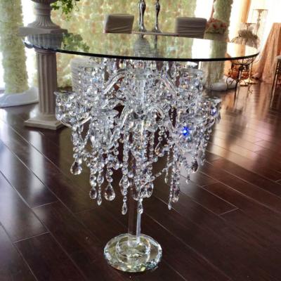 China Wedding Event Decoration ZT-278 Wedding Beautiful Wedding Cake Display Elegant Crystal Table for sale