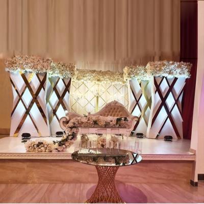 China ZT-534 Europe Style Large Wedding Decoration Flower Decorative Stage Backdrop for sale