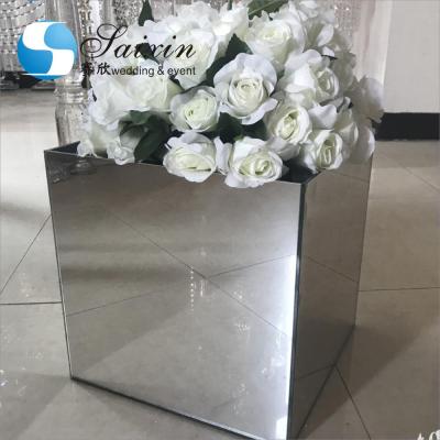 China Wedding Event ZT-198M Hot Sale Wedding Centerpiece Decoration Mirror Flower Box for sale