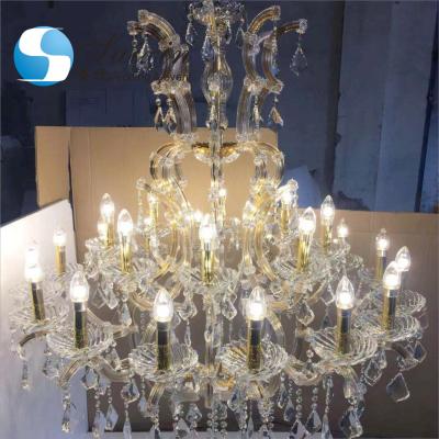 China Modern luxury modern ceiling 1.2meter large k9 crystal chandelier for wedding decoration for sale