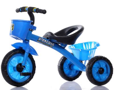 China Ride On Toy Top Sale High Quality Baby Tricycle With Front And Rear Basket for sale